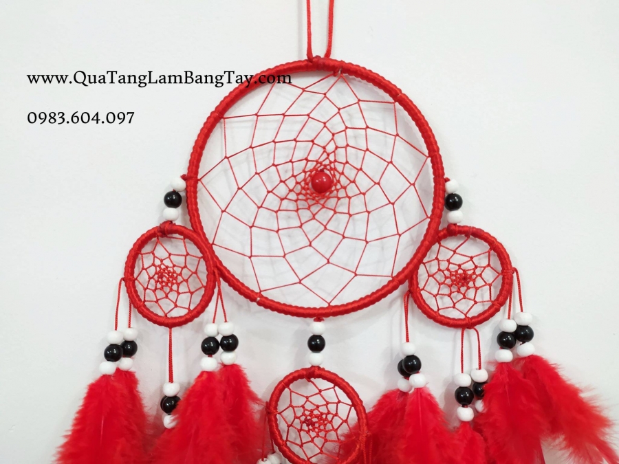 dreamcatcher đẹp đỏ